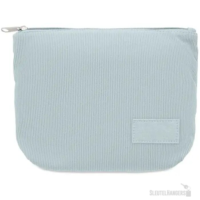 Corduroy cosmeticatasje Cordy t Lichtblauw