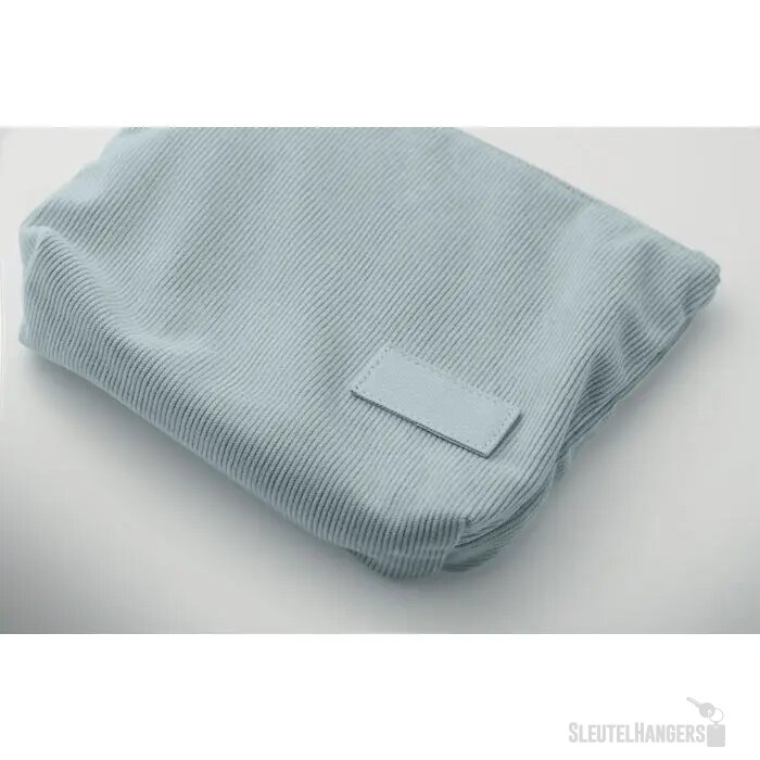 Corduroy cosmeticatasje Cordy t Lichtblauw