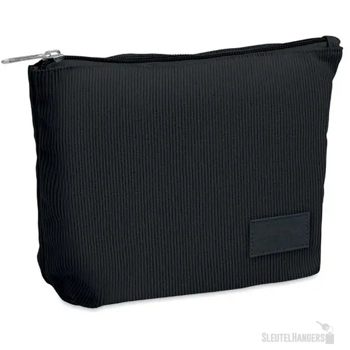 Corduroy cosmeticatasje Cordy t Zwart