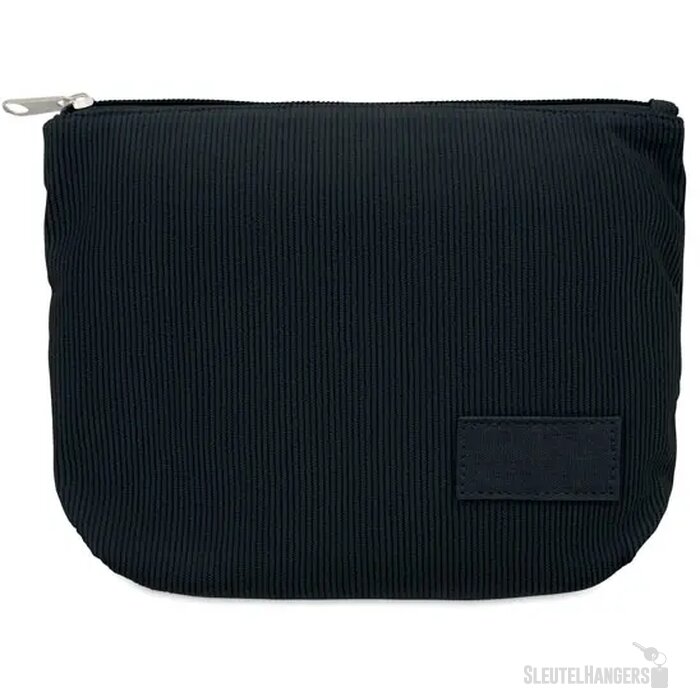 Corduroy cosmeticatasje Cordy t Zwart