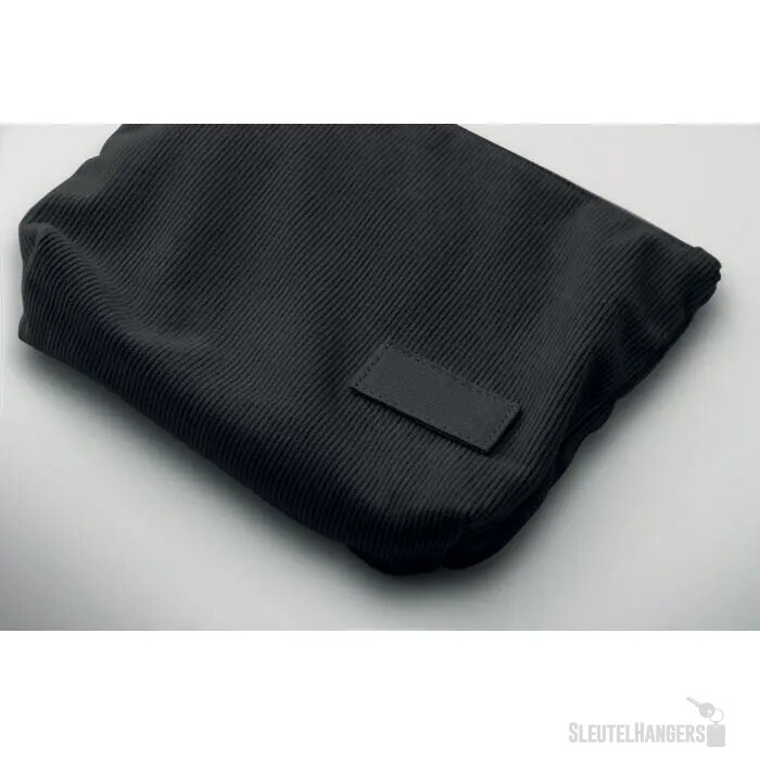 Corduroy cosmeticatasje Cordy t Zwart