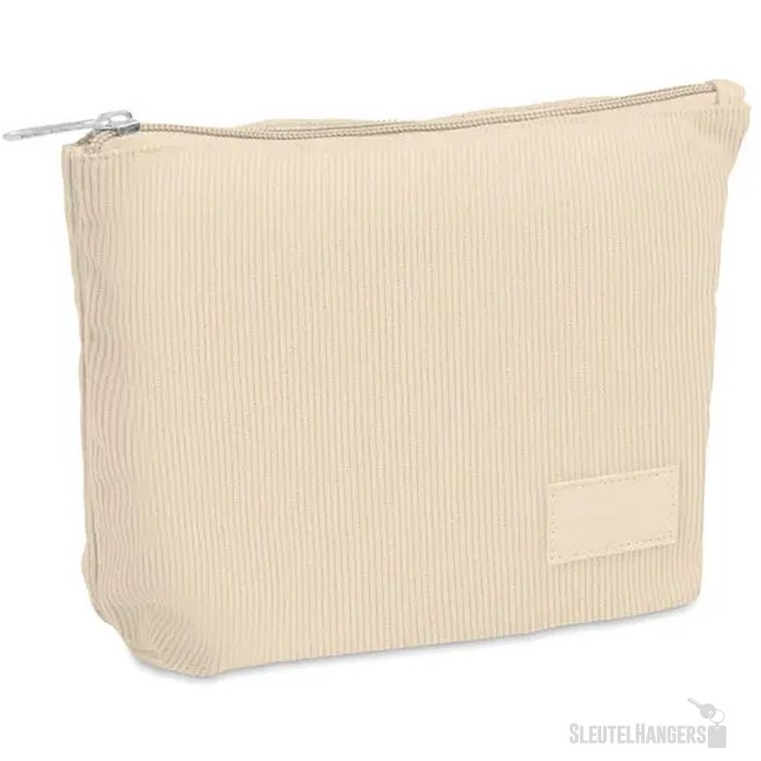 Corduroy cosmeticatasje Cordy t Beige