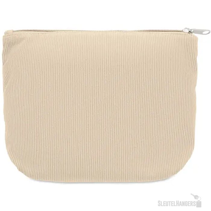 Corduroy cosmeticatasje Cordy t Beige