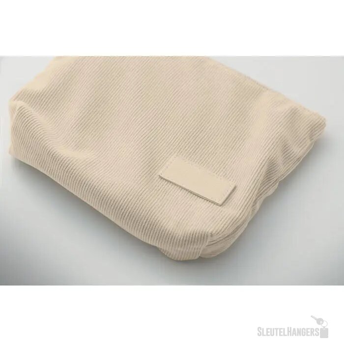 Corduroy cosmeticatasje Cordy t Beige