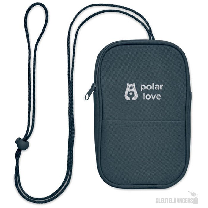 Crossbody reistas rpet Korovin pouch blauw