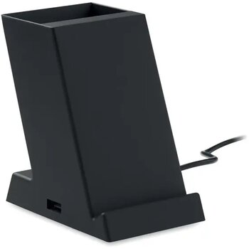 Draadloze oplader 15w in abs Block zwart