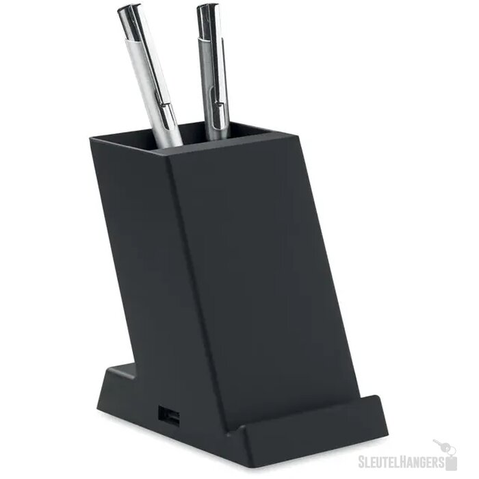 Draadloze oplader 15w in abs Block Zwart