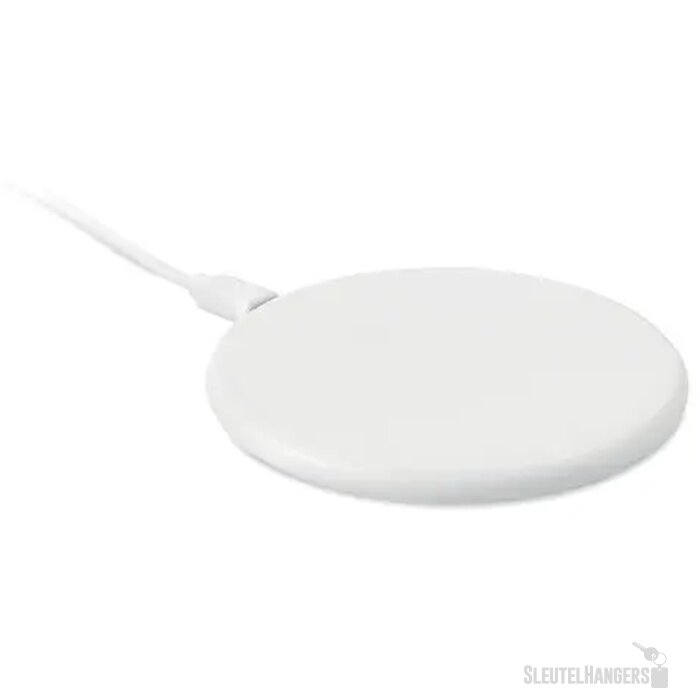 Draadloze oplader recycled abs Twing Wit