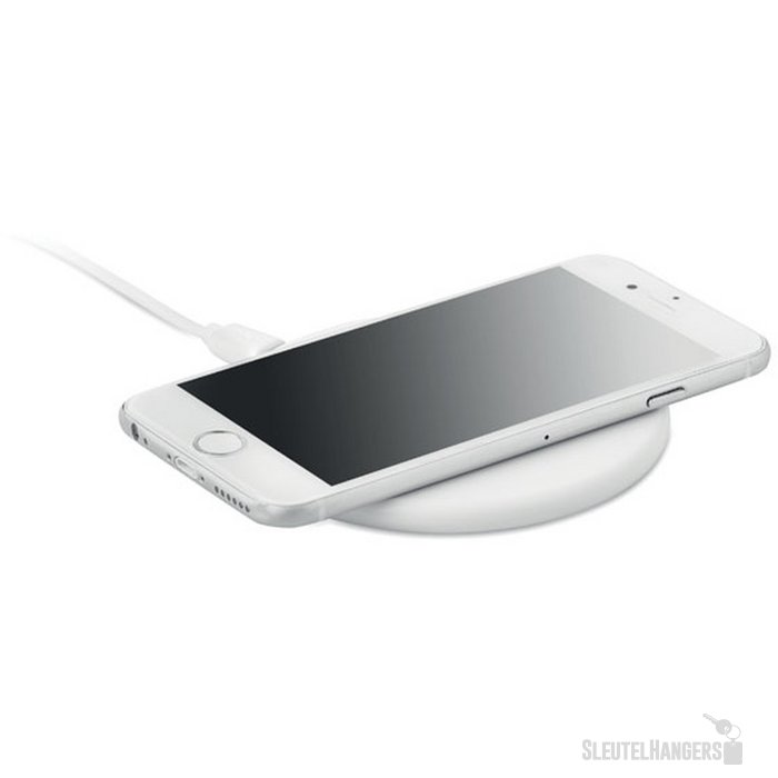 Draadloze oplader recycled abs Twing Wit