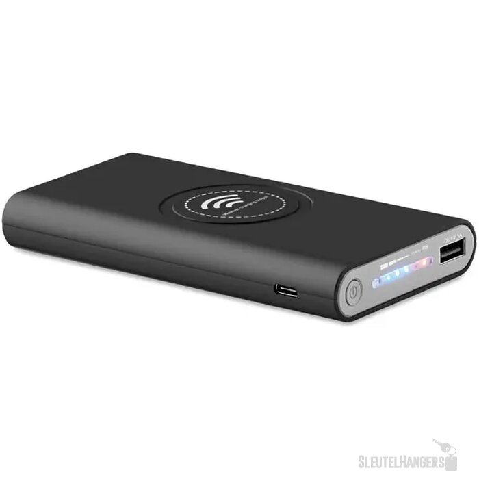 Draadloze powerbank 8000mah Vigor Zwart