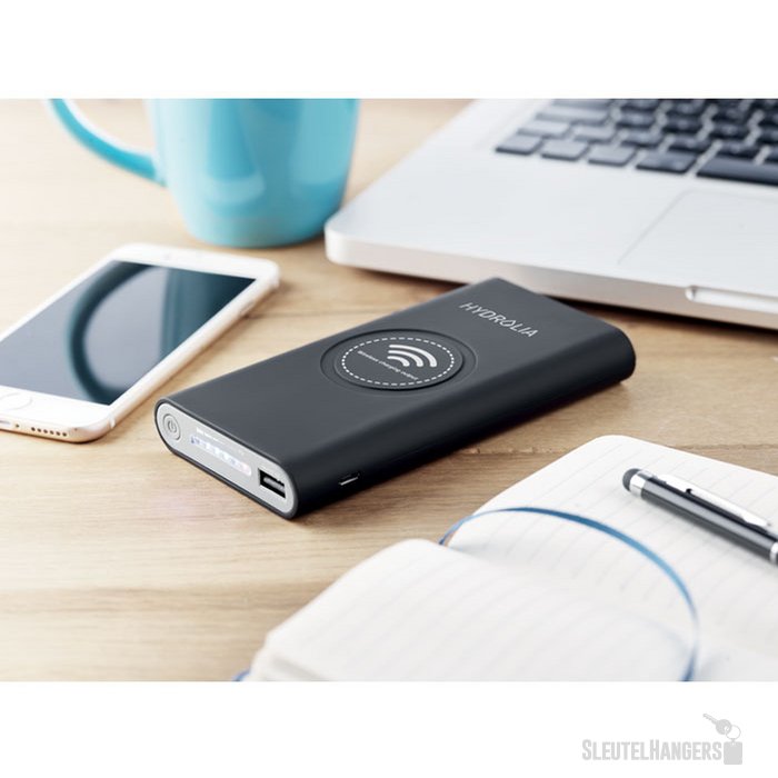 Draadloze powerbank 8000mah Vigor Zwart