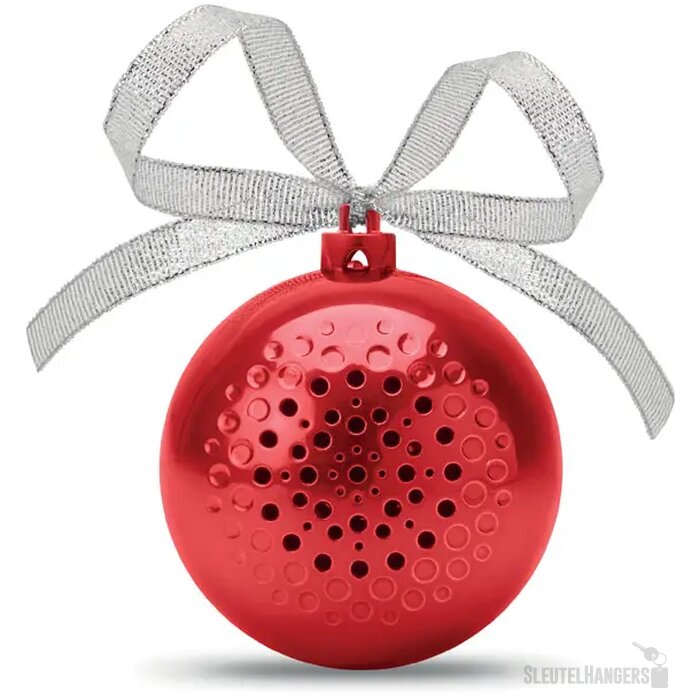 Draadloze speaker kerstbal Jingle ball Rood
