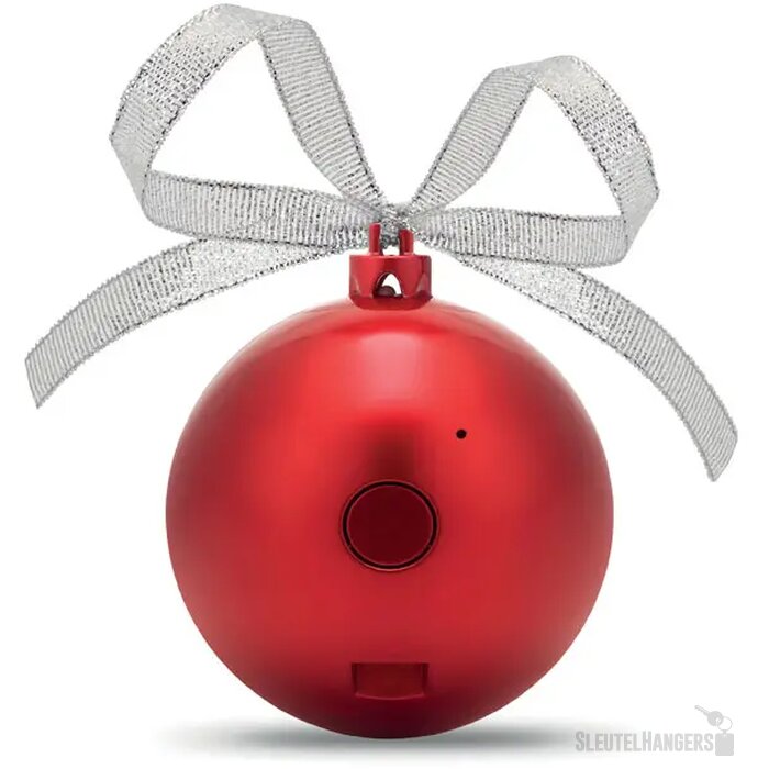 Draadloze speaker kerstbal Jingle ball Rood