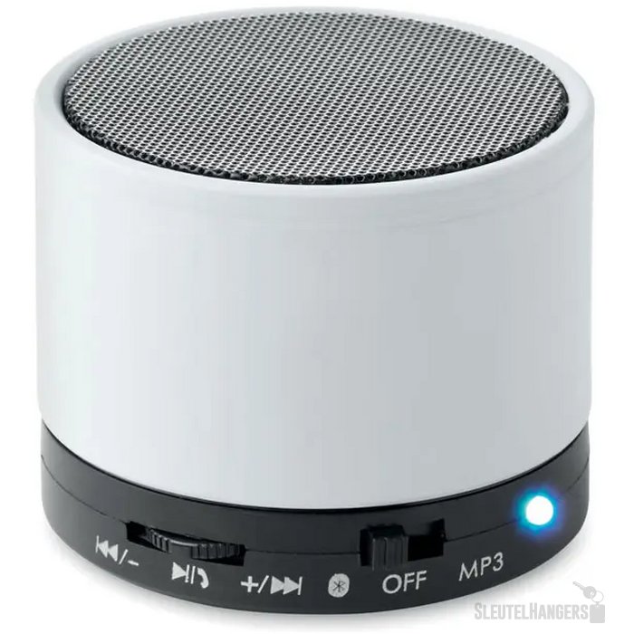 Draadloze-luidspreker Round bass wit