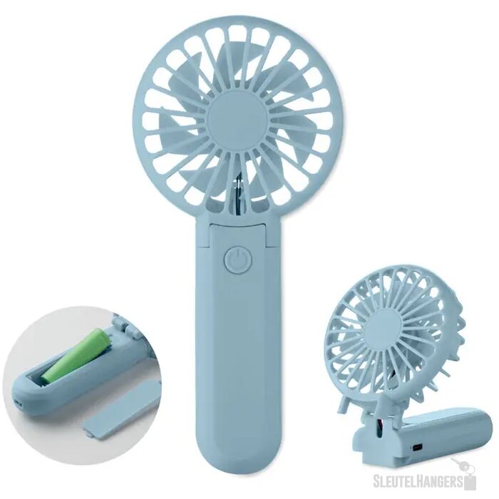 Draagbare vouwventilator Ibera babyblauw