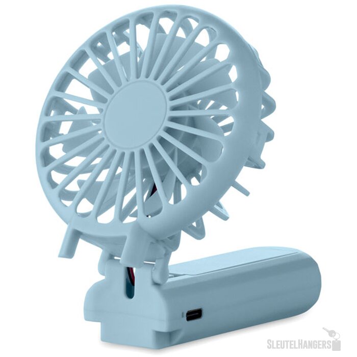 Draagbare vouwventilator Ibera babyblauw