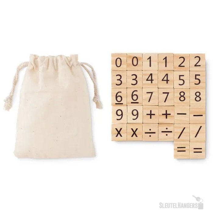 Educatief houten telspel Educount Beige