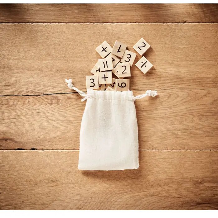 Educatief houten telspel Educount Beige
