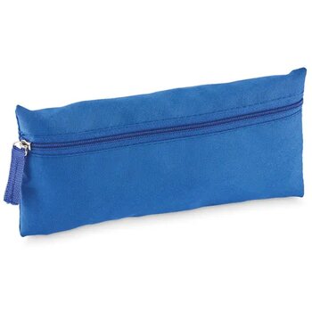 Etui met rits Study royal blauw