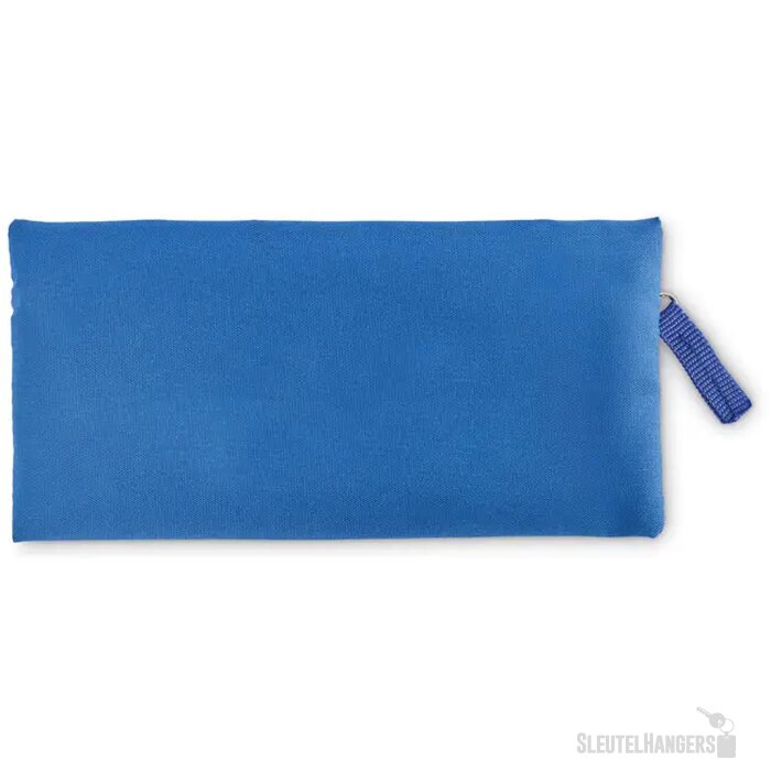 Etui met rits Study royal blauw