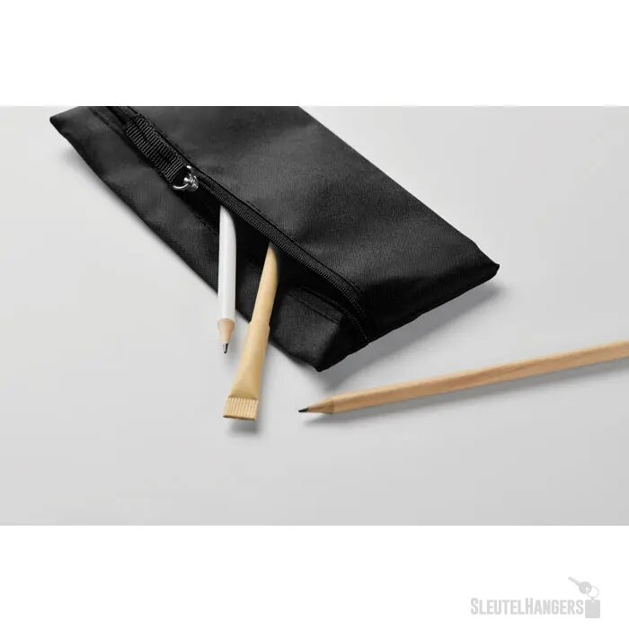 Etui met rits Study zwart