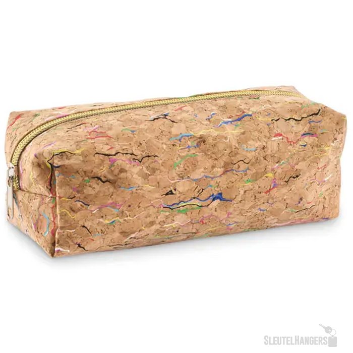 Etui van gekleurd kurk Corchaso beige