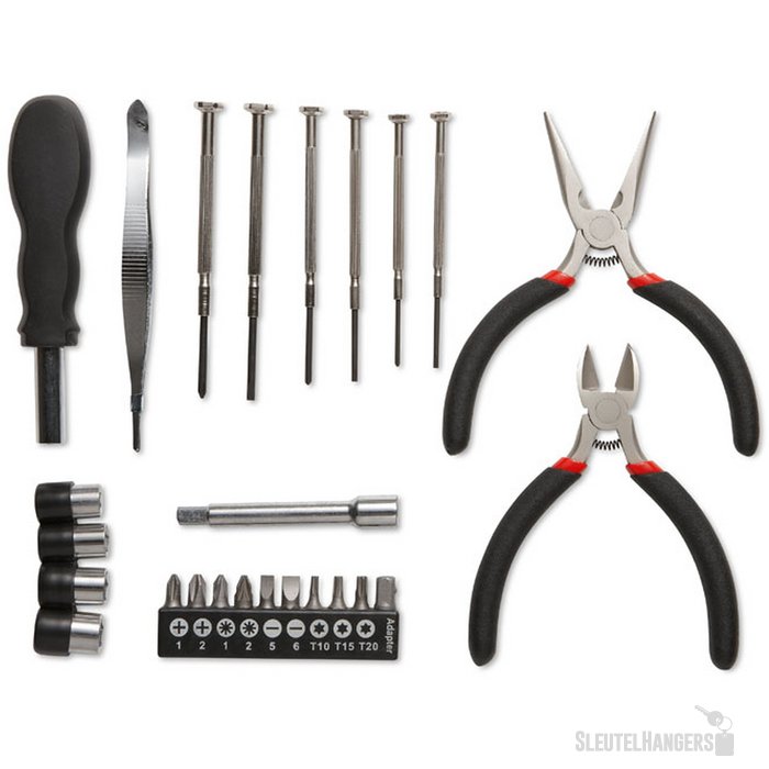 Gereedschapsset Paul zwart