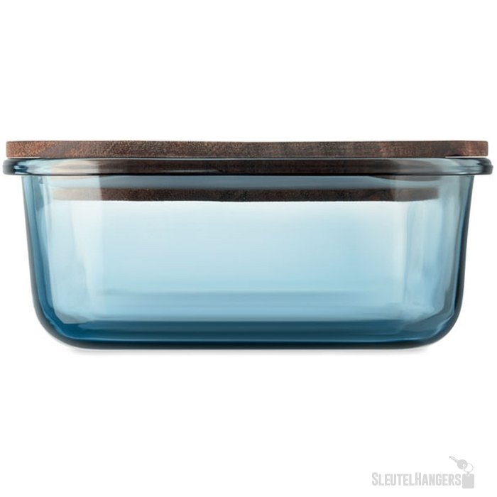 Glazen lunchbox 800ml Vitrio lunch transparant blauw