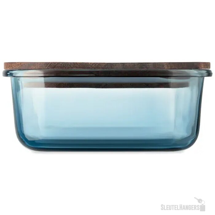 Glazen lunchbox 800ml Vitrio lunch transparant blauw