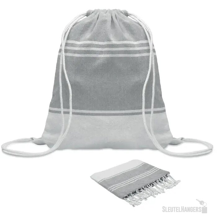 Hamam handdoek trekkoord tas s Hamma Grijs