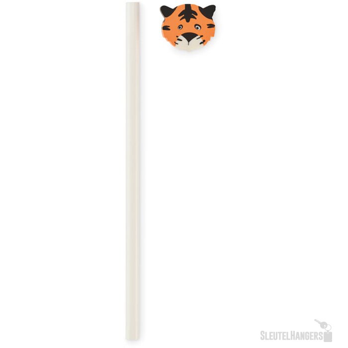 Houten potlood met dierenvorm Circo wit