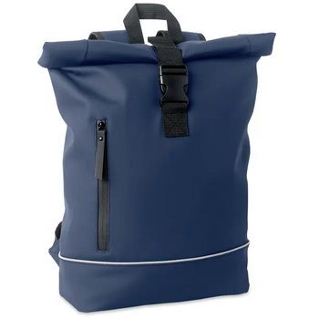 Laptop 15" rolltop pu rugzak Laptosa Blauw