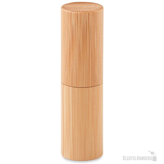 Lippenbalsem in bamboe tube Gloss lux hout