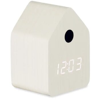 Mdf koekoekswekker Cuckoo wit