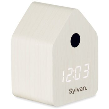 Mdf koekoekswekker Cuckoo wit