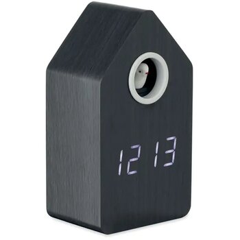 Mdf koekoekswekker Cuckoo bird zwart