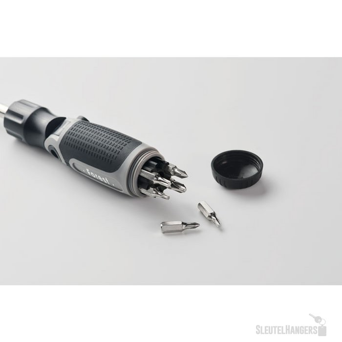 Multibits schroevendraaierset Bend me grijs