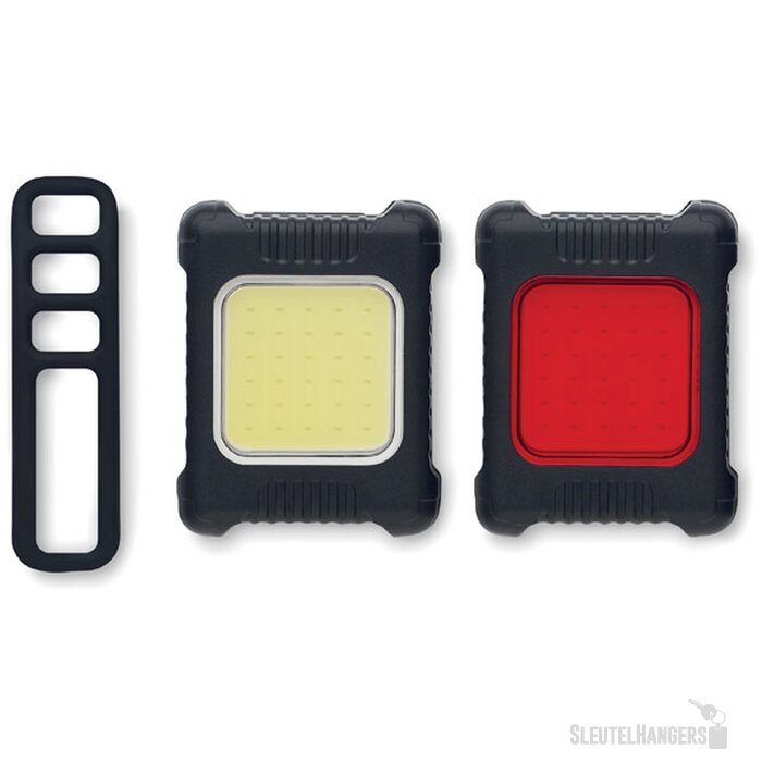 Oplaadbare fietsverlichtingsset Blight zwart