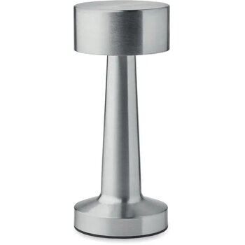 Oplaadbare ijzeren tafellamp Hierluz mat zilver