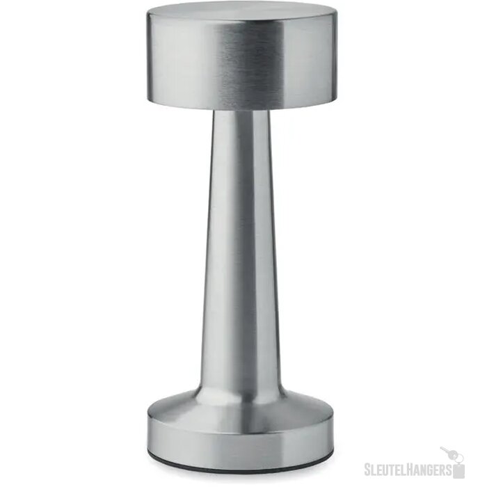 Oplaadbare ijzeren tafellamp Hierluz mat zilver