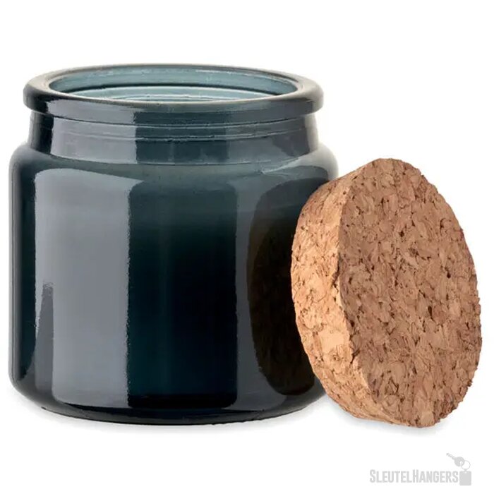 Plantaardige waskaars 70gr Valo marineblauw