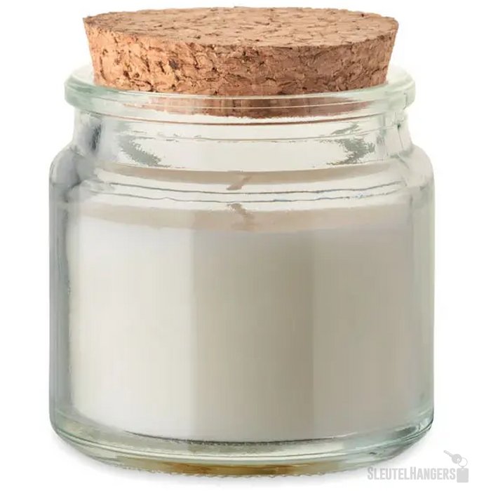 Plantaardige waskaars 70gr Valo beige