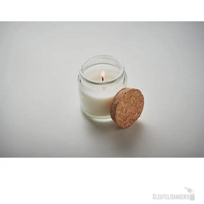 Plantaardige waskaars 70gr Valo beige