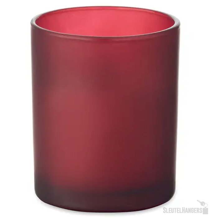 Plantaardige waskaars 80gr Kivas wood bordeaux