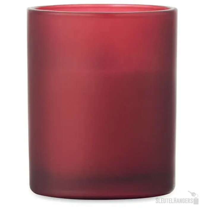 Plantaardige waskaars 80gr Kivas wood bordeaux