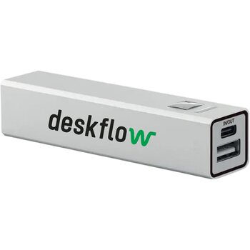 Powerbank 2600 mah Poweraluc mat zilver Powerbank 2600 mah Poweraluc mat zilver