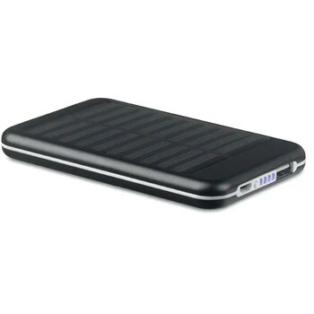 Powerbank 4000 mah Solarflat zwart