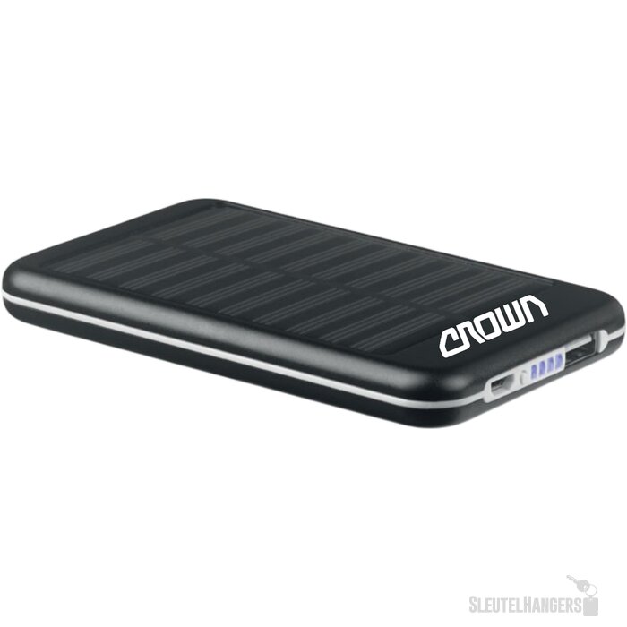 Powerbank 4000 mah Solarflat zwart