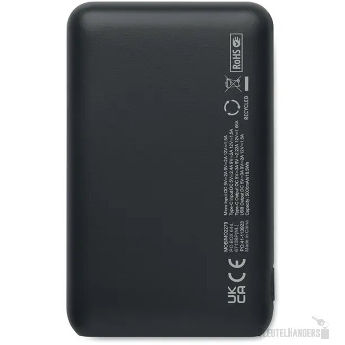 Powerbank 5000 mah Power52c zwart 5.000 mAh