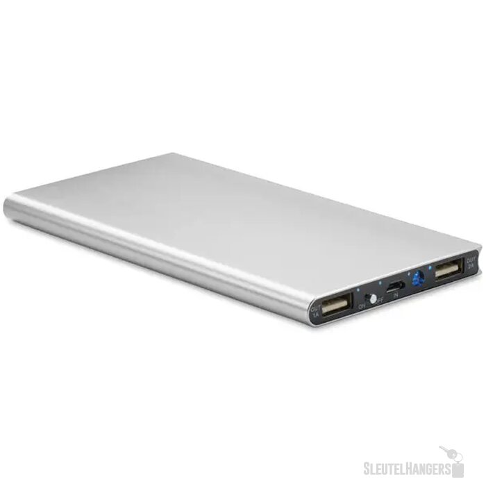 Powerbank 8000 mah Powerflat8 Zilver